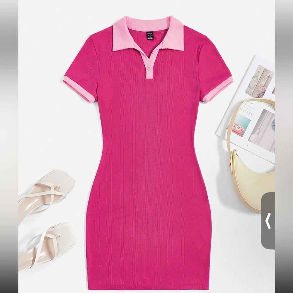 Beautiful pink dress for the summer